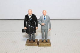 Marx Presidents 2.5&quot; Figures 25th William McKinley 34th Dwight Eisenhower - £6.32 GBP