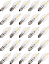 (25-Pack) C7 LED Replacement Night Light Bulb, 4W 5W 6W 7W Incandescent Equival - £30.57 GBP