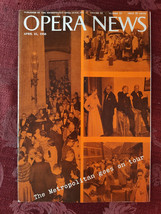 Rare Metropolitan Opera News Magazine April 21 1958 Max Rudolf On Tour - £12.78 GBP