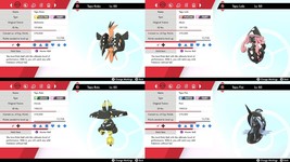 Ultra Shiny 6IV Tapu Koko, Tapu Lele, Tapu Fini &amp; Tapu Bulu Pokémon Sword Shield - £3.86 GBP