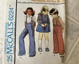 Overalls Pants Shirt Suspender Skirt Girls 1 1T McCalls 6224 Sewing Patt... - $14.01
