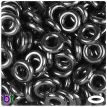 BeadTin Black Opaque 16mm Ring Craft Beads (100pcs) - $3.29