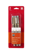 Sakura Pigma Micron Pen Set Light Cool Gray 3 Pack - £10.35 GBP