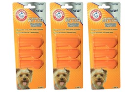 3 Pack Lot - 9 Finger Brush - Arm &amp; Hammer Advanced Pet Tooth Care Gum H... - £6.29 GBP
