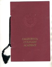 California Culinary Academy Dinner Menu 1986 Prince Alain de Polignac - £35.96 GBP