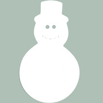 Snowman Cutouts Plastic Shapes Confetti Die Cut 15 pcs  FREE SHIPPING - £5.46 GBP