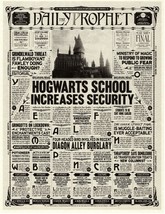 Daily Prophet Harry Potter Hogwarts School Increases Security Prop/Repli... - £1.68 GBP