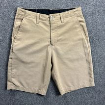 Volcom Shorts Mens 28 Beige Casual Phone Pocket Chino Polyester Blend - $20.87 CAD