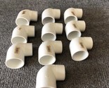 Lot Of 10 Nibco C410-015  1-1/2&quot; PVC Sch 40 Pipe Street 90 Elbow Socket ... - £23.45 GBP