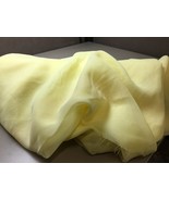 Light Yellow Chiffon Fabric 9 Yards Long 118 Inches wide New On Bolt Pol... - £54.43 GBP