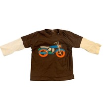 Carters Boys Infant Baby Size 6 Months Brown Long Sleeve Tshirt Tee Shir... - $8.90