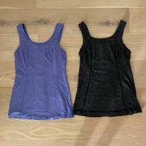 Lululemon Run Free Tank Tops Heathered Black sz 6 - £32.71 GBP