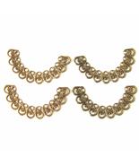 EleganceWithFlair -6- Antique Bronze finish filigree Half Circle setting... - $7.00