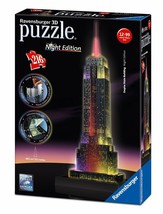 Ravensburger 3D Puzzle Night Edition 216 pieces Empire State Building complete - £15.66 GBP