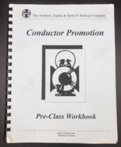 1994 ATSF Santa Fe Railway Conductor Promotion Pre-Class Workbook Traini... - $21.36