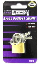 20 MM Brass Padlock with Keys - £5.14 GBP