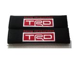 TRD Embroidered Logo Car Seat Belt Cover Seatbelt Shoulder Pad 2 pcs - £10.35 GBP