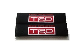 TRD Embroidered Logo Car Seat Belt Cover Seatbelt Shoulder Pad 2 pcs - £10.23 GBP