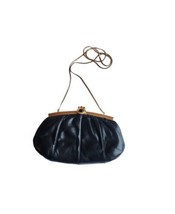 VINTAGE JUDITH LEIBER BLACK CABOCHON JEWELED BAG CLUTCH PURSE  - £102.87 GBP