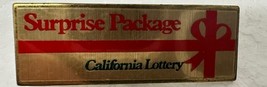 Surprise Package California Lottery Lapel Pin Hat Vest EUC K490 - $108.23 MXN