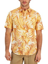 Club Room Men&#39;s Short-Sleeve Elevated Beach Palms Shirt Desert Sun-Small - £18.18 GBP