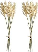Amosfun 2 Bouquet Artificial Wheat Dried Natural Wheat Natural Dry Wheat Decor - £28.66 GBP