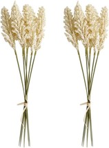 Amosfun 2 Bouquet Artificial Wheat Dried Natural Wheat Natural Dry Wheat Decor - £28.76 GBP