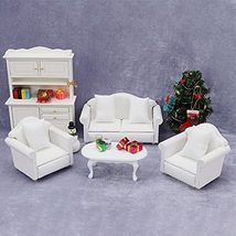 AirAds Dollhouse 1:12 Scale Dollhouse Miniature Sofas Coffee Table Christmas Tre - £4.30 GBP+