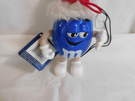 M Ms Blue Peanut Telco Motionette Santa Hat 7 Inches Tall - $5.99