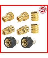 Corrosion-Resistant M22 Quick Disconnect Pressure Washer Adapter Set - 8... - $42.68 CAD