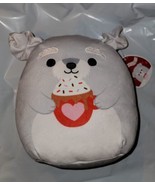 Squishmallows Official Plush Valentines Shaun Scnauzer Cocoa Dog 8&quot; New - £19.79 GBP