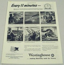 1942 Print Ad Westinghouse Electricity Victory WWII Tanks,Ships,Pittsburgh,PA - $13.34