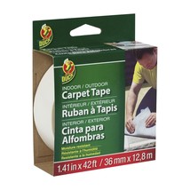 Duck Brand Indoor/Outdoor Carpet Tape, 1.41-Inch x 42 Feet, White (286373) - $12.99