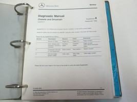 Mercedes Model 129 140 & 204 Chassis Drive Service Manual Supplement Updates *** - $83.99