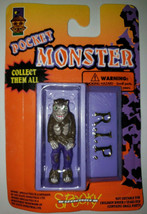 Vintage Toy State Pocket Monster Coffin 1990&#39;s New In Package Wolfman U159 - £31.96 GBP