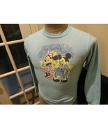 Vtg 80&#39;s Rainbow Mickey Minnie Mouse My Favorite Beau 50-50 Sweatshirt F... - £20.46 GBP