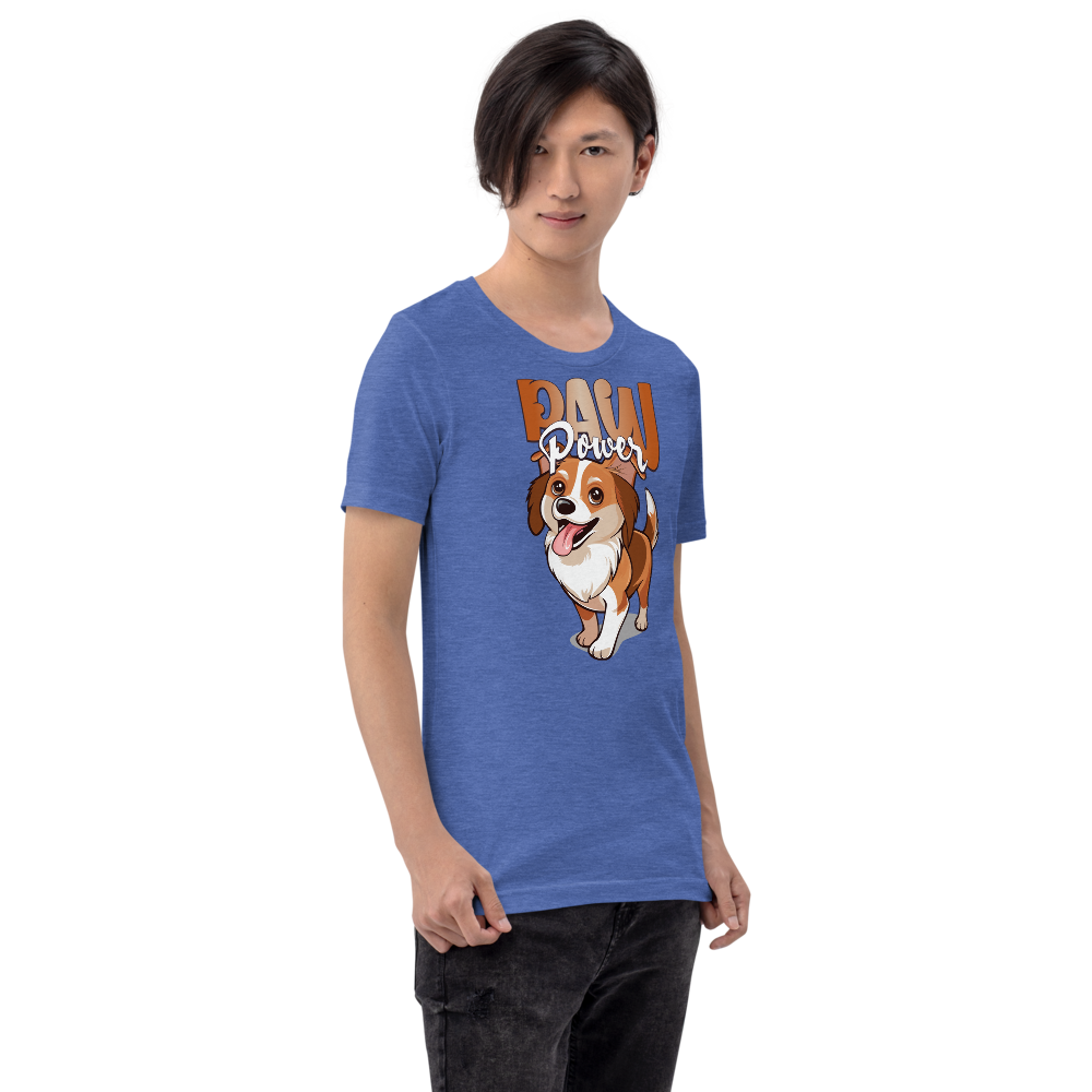 Unisex T-Shirt – Paw Power Heather True Royal Item image 7