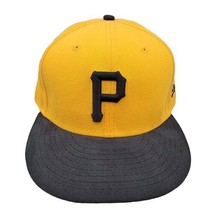 Pittsburgh Pirates Hat Cap New Era 59Fifty Size 7 3/4 Fitted Yellow - £38.89 GBP