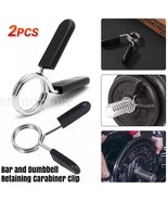 2x 1&quot; Spring Clamp Collars for Weight Bar Dumbbells Gym Fitness Clips Lo... - €10,46 EUR