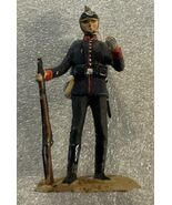 Vintage Painted Metal Figure  - German Infantry Private 1914 - $39.99