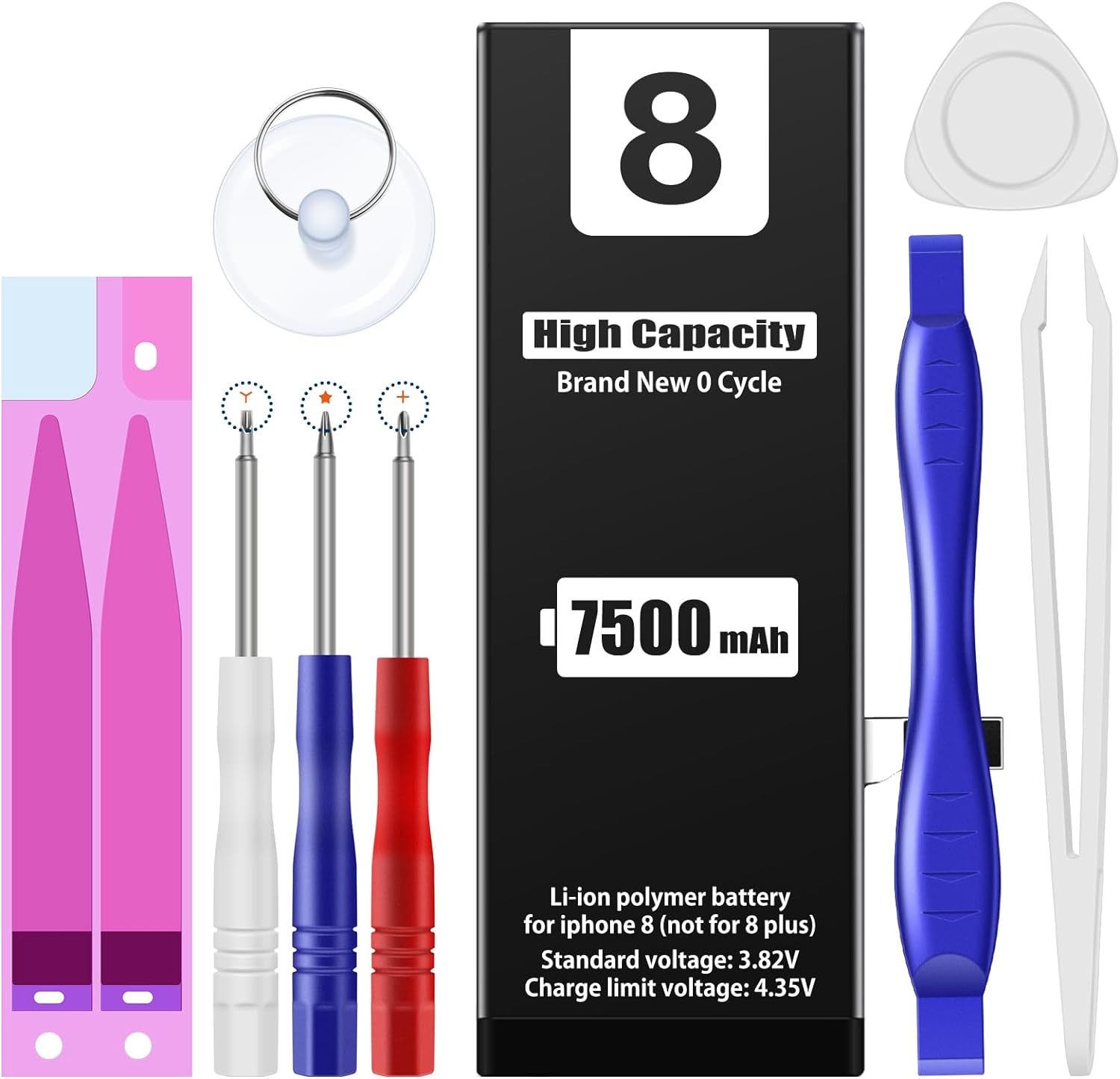 Emnt Battery For Iphone 8, (Model:A1863 A1905 A1906) High Capacity Than ... - $33.99