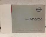 2005 Nissan Maxima Owners Manual [Paperback] Nissan - $21.40