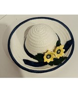 Collezione Italiano Hand Painted Seymour Mann White Hat Wall Hanging Italy - £28.68 GBP