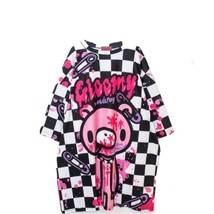 Gloomy Bear Black &amp; White Checkered XXL T shirt Mens Unisex Sizing - £30.09 GBP