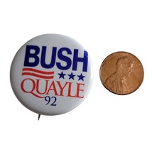 Bush Quayle 92 Button Political Button Pin Presidential Election - £3.18 GBP