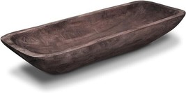 Wooden Dough Bowl Vintage Oblong Natural Root Hand Carved Bowl For Home Decor... - £34.36 GBP