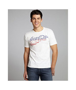 Chaser LA  Vintage White Knit Coca Cola Graphic Tee 5E &quot;Medium&quot; - £15.54 GBP