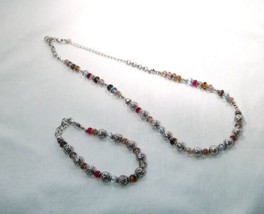 Brighton Necklace &amp; Bracelet Set Colorful Glass Beads K1494 - £90.67 GBP