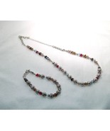 Brighton Necklace &amp; Bracelet Set Colorful Glass Beads K1494 - £89.21 GBP