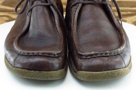 Aldo Boots Sz 43 M Brown Round Toe Short Leather Men - $25.22
